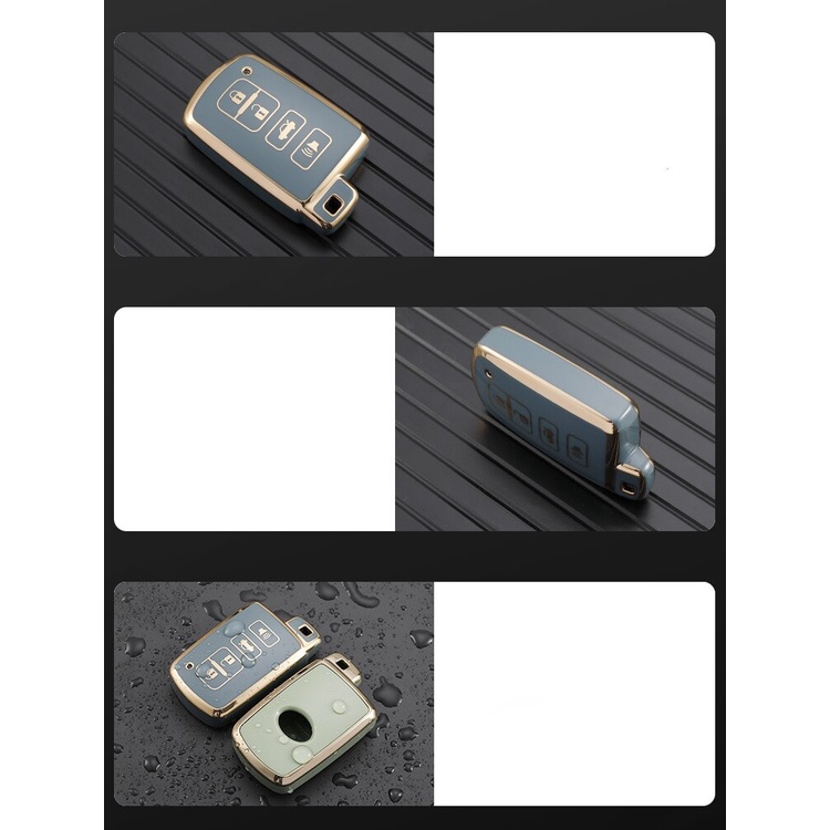 Bao Da, Vỏ Bảo Vệ, Ốp Chìa Khóa, Bọc Chìa Khóa Cao Cấp Dùng Cho Xe Ô Tô Toyota Altis Camry Highlander Mẫu Cũ