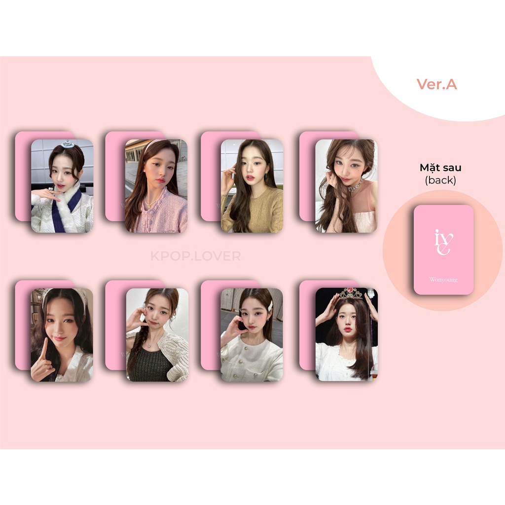 SET 8 CARD BO GÓC JANG WONYOUNG - I VE