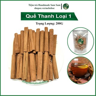 Quế thanh cạo vỏ sấy khô 200g hàng loại 1, dùng pha trà giúp hạ đường huyết kiểm soát tim mạch - Tiệm trà Sam Sam