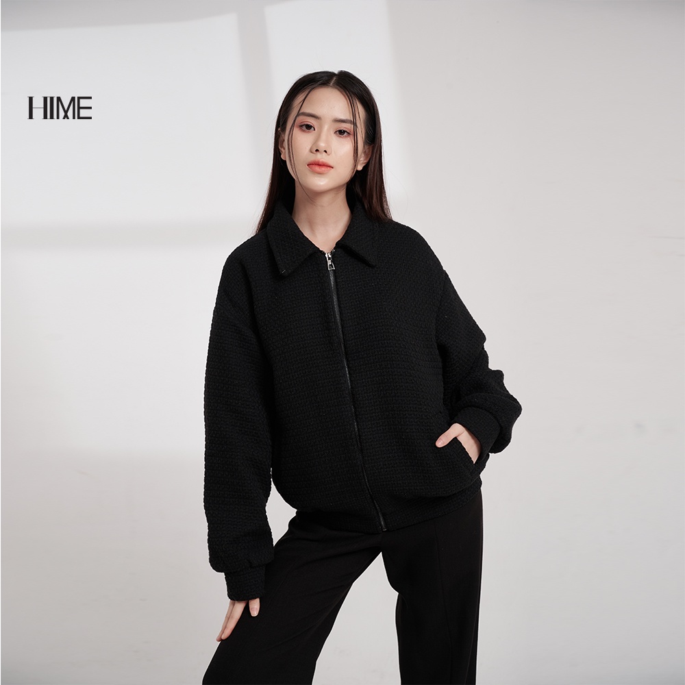 Áo khoác bomber cổ bẻ HIME H188