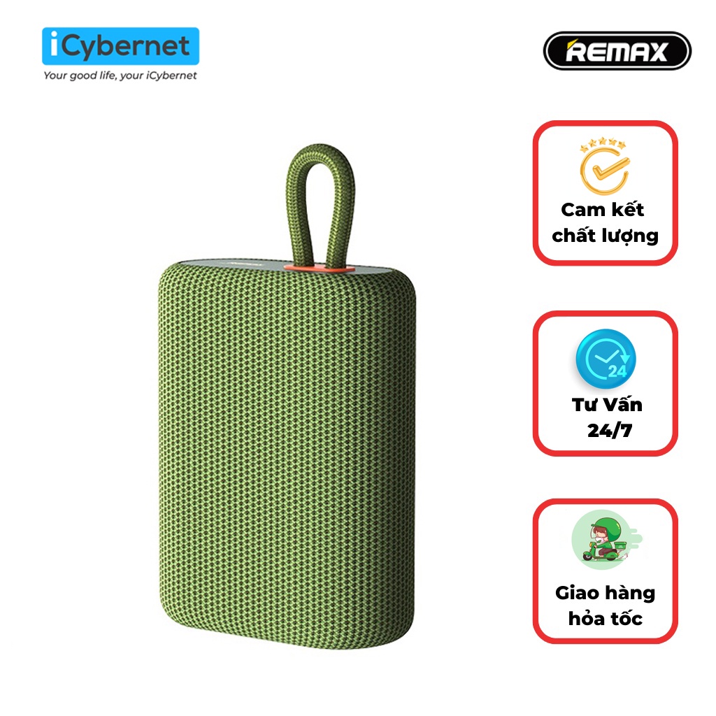 Loa bluetooth chống nước 4.5W Remax RB-M7 bluetooth 5.0 tích hợp thẻ nhớ TF, đài FM
