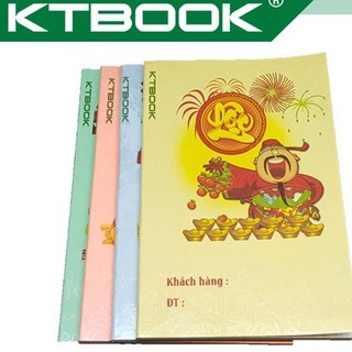 Gói 10 cuốn sổ bìa thơm cao cấp KTBOOK thần tài dày khổ A6 (10 x 15 cm)