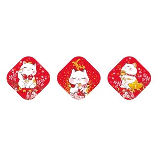 6 Tem decal dán tết 8.5x8.5cm nhiều mẫu