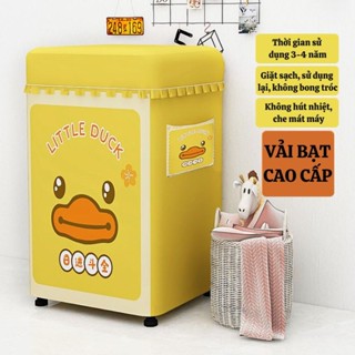 Bọc áo trùm máy giặt cửa trên vải bạt loại dày chống thấm che nắng ngăn bụi bám bền đẹp