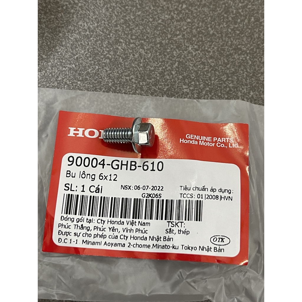 Ốc nắp tròn xe Future mập Future led 125 hàng chính hãng 90004GHB610