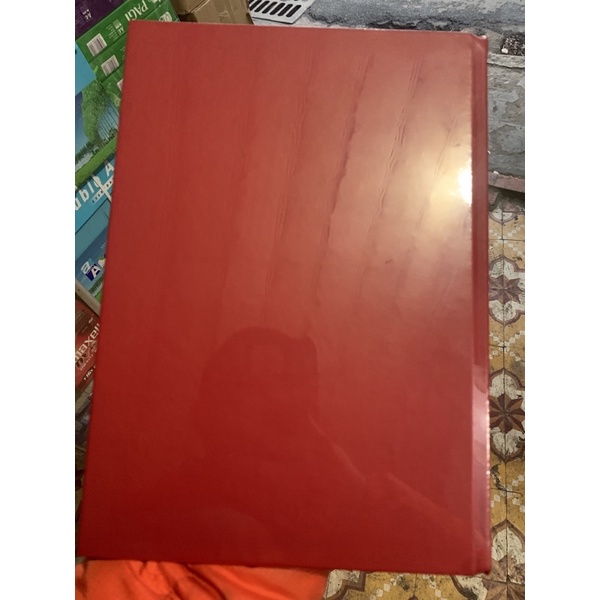 Sổ bìa da đỏ  - đen kích thước A4  240TR loại đẹp