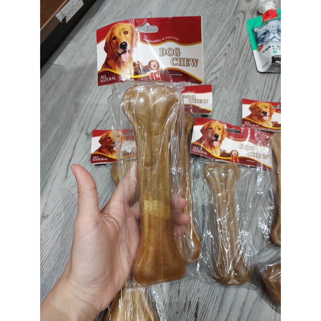 Xương da bò, xương gặm sach răng, ngứa răng cho chó giải trí