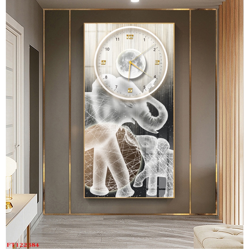 Tranh Đồng Hồ Treo Tường Tráng Gương Việt Nhật Decor Trang Trí Phòng Khách, Phòng Ngủ, Phòng Ăn