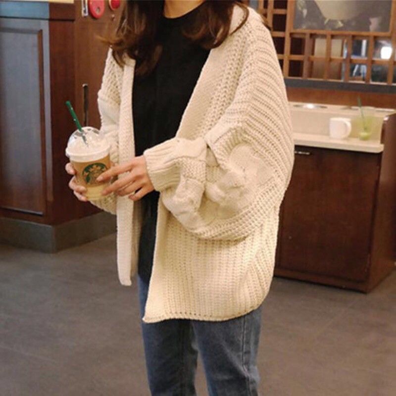 Áo khoác cardigan LENBACH màu trơn phong cách Ulzzang Hàn Quốc thời trang cho nữ