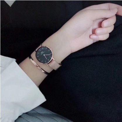 . Đồng Hồ Nữ Daniel Welington Classic Petite Melrose Black + Vòng Tay DW Cuff Chính Hãng - DanielStoreVn . | BigBuy360 - bigbuy360.vn