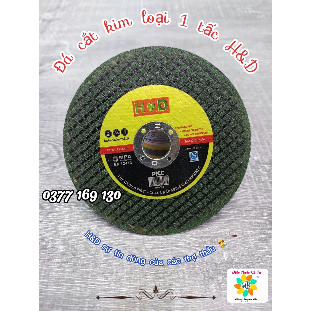 Hộp 100 viên đá cắt cao cấp 1 tấc HD - cắt ngọt ít hao mòn lưới bảo vệ