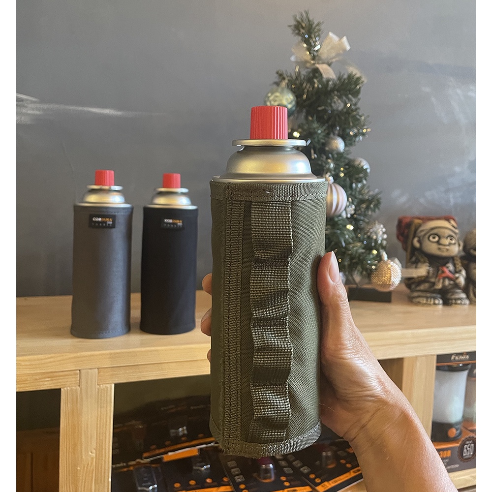 Phụ kiện vỏ bọc bình gas bằng vải canvas dùng cho bình dài 250g