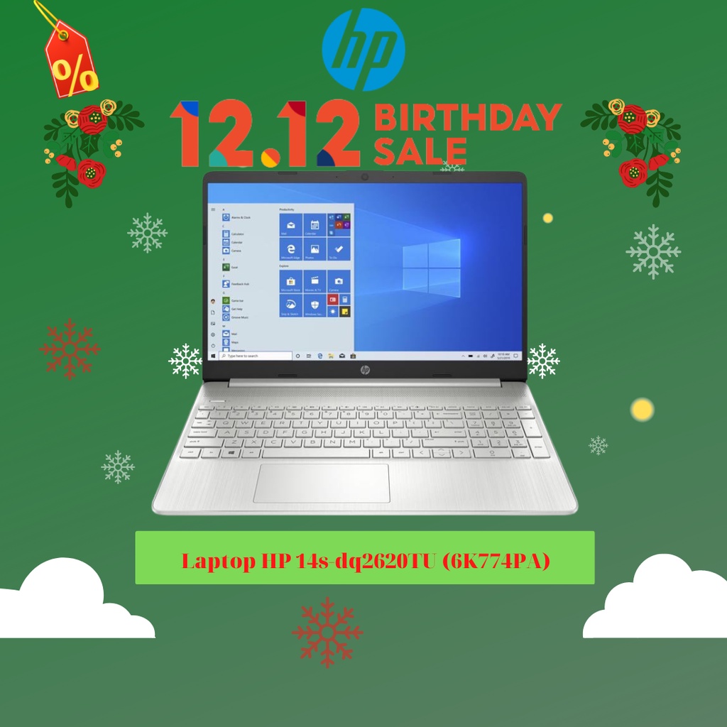 Laptop HP 14s-dq2620TU (6K774PA) (i3-1115G4 | 4GB | 256GB |14' HD | Win 11)