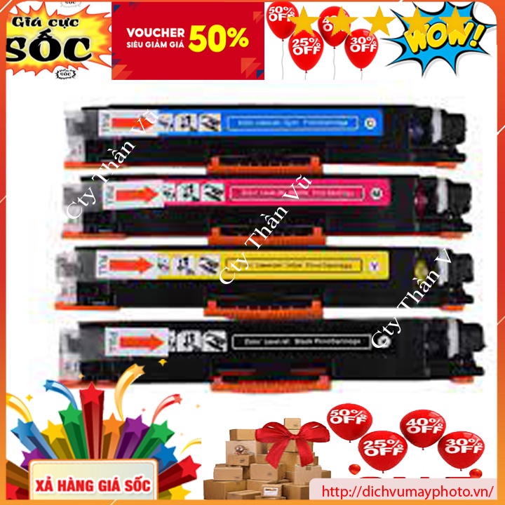 Hộp mực CE311A/CF351A/CRG-129/329/729-C dùng cho máy in HP Laserjet Pro CP1021/CP1022/CP1023/CP1025/