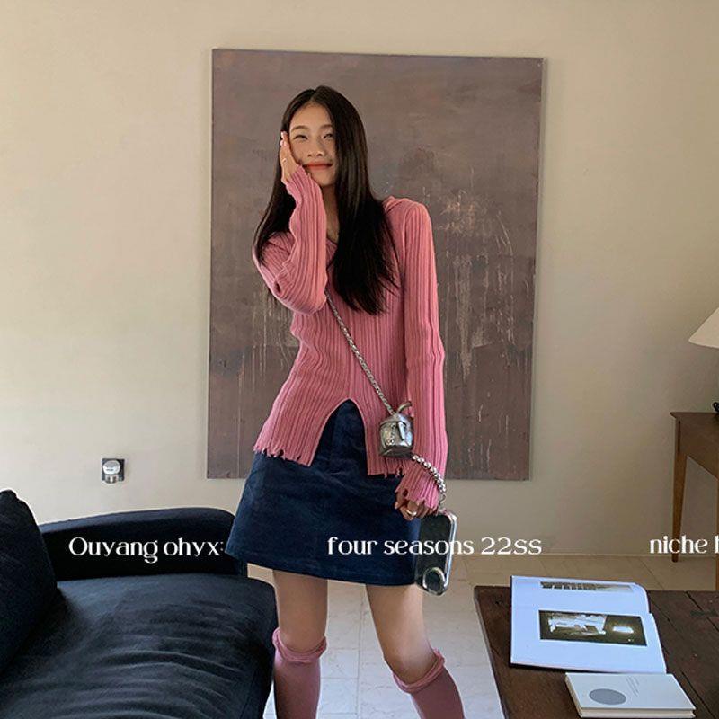 Áo Sweater Có Mũ Trùm Dáng Ôm Thời Trang Mùa Thu Mới Cho Nữ