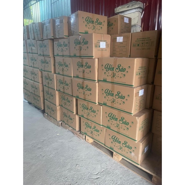 Yến sào đông trùng hạ thảo hồng sâm, đường phèn, nhân sâm,vi cá mập  yến sào 32%