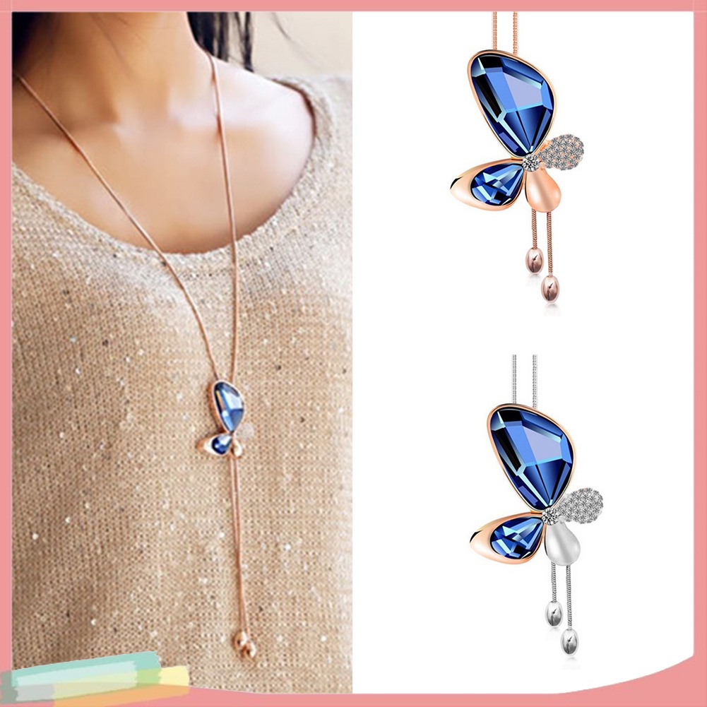 Vòng Cổ Mặt Bướm Đính Đá Thời Trang