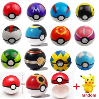 Đồ chơi mô hình/quả cầu pokemon cho bé bóng pô kê mon pikachu0