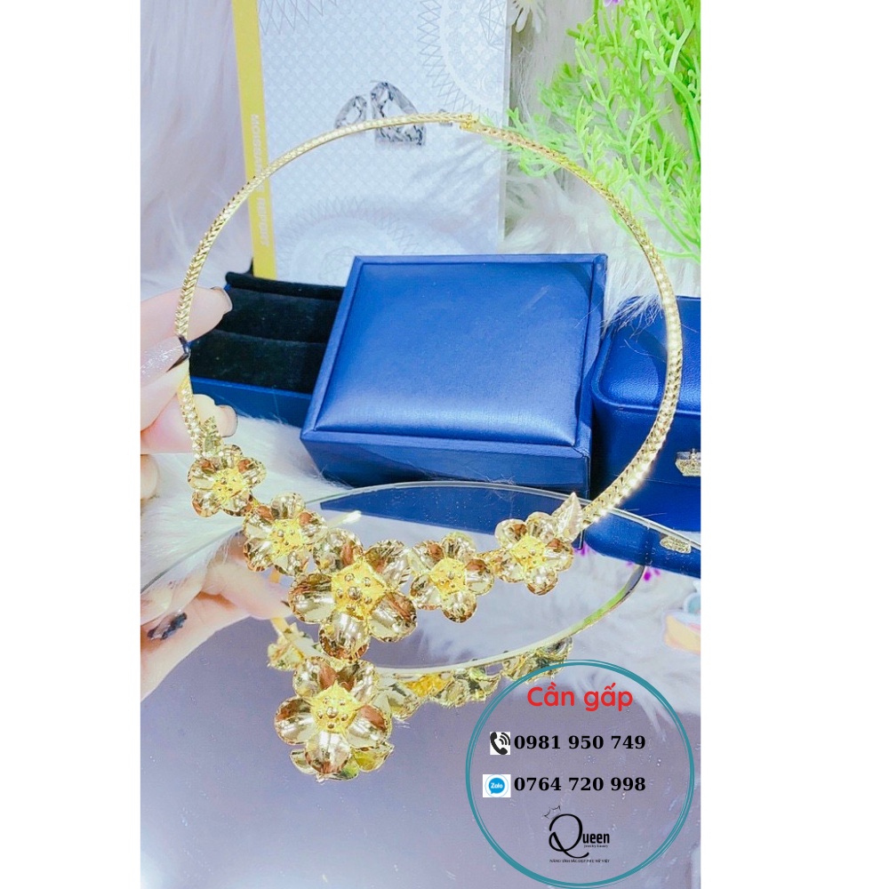 Kiềng Cưới Cô Dâu Chuẩn Màu Không Gỉ Cao Cấp-HK0712054