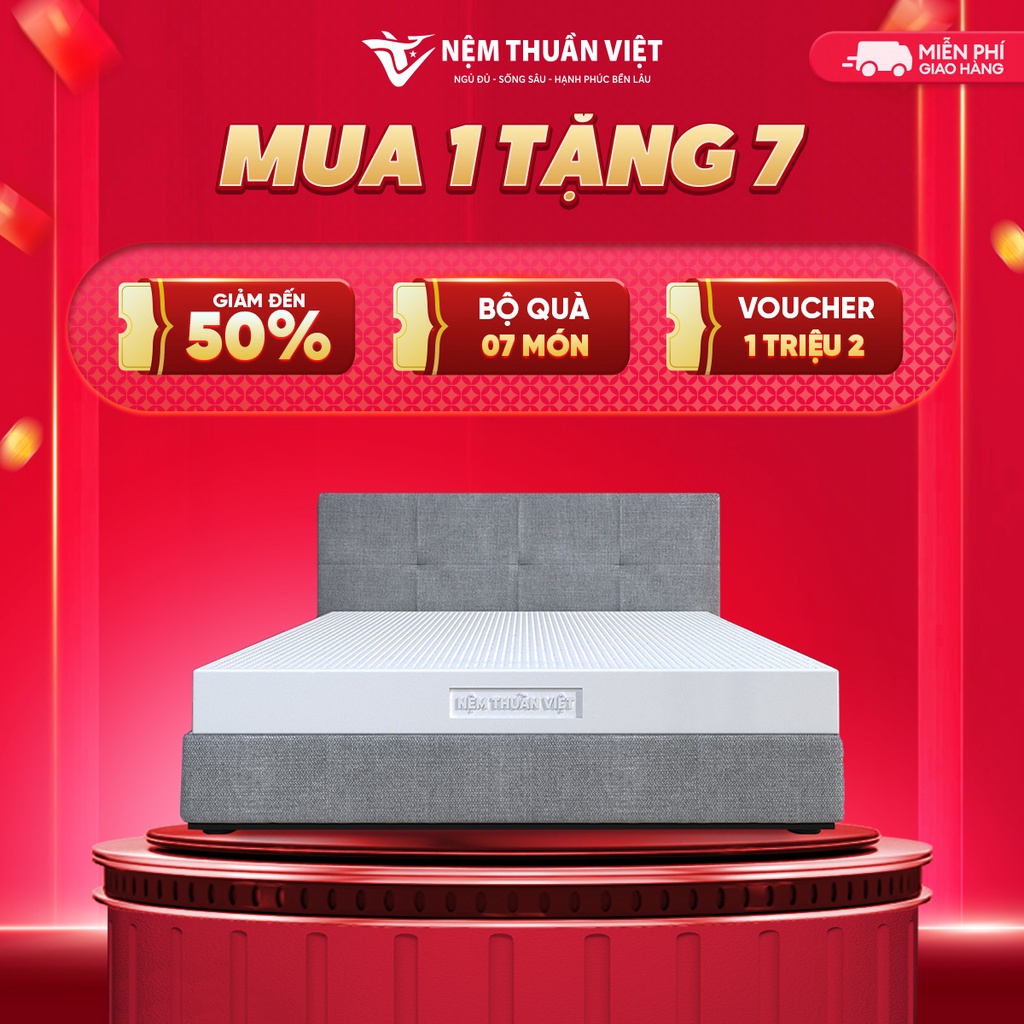 (160x200x10cm) Nệm Cao Su Thuần Việt Legacy Định Hình, Nâng Đỡ Cơ Thể Vượt Trội