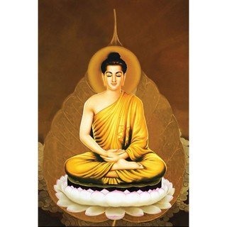 Tranh đính đá phật thích ca,đá tròn