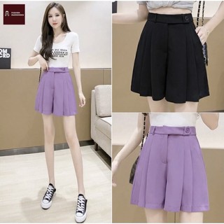 Quần short giả váy xếp ly ht_206