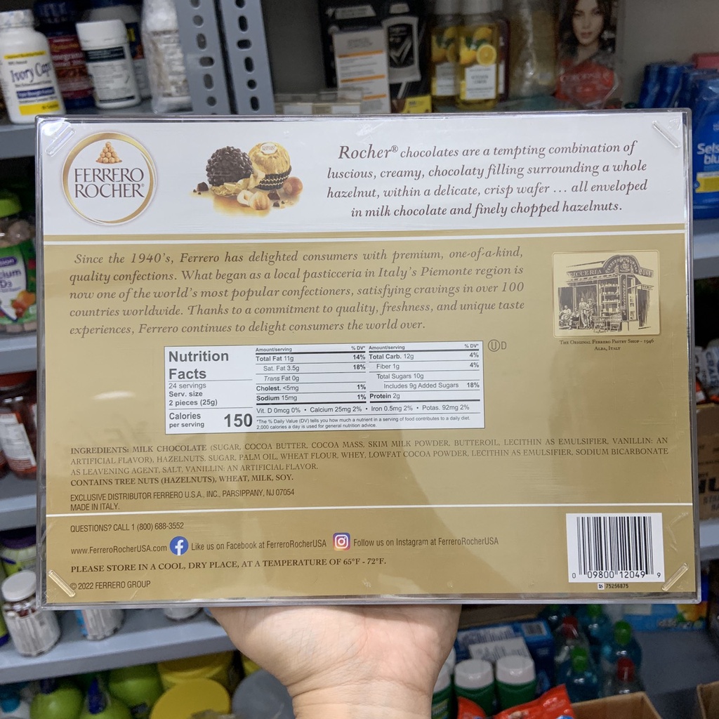 Chocolate nhân Hạt dẻ Ferrero Rocher - EDS