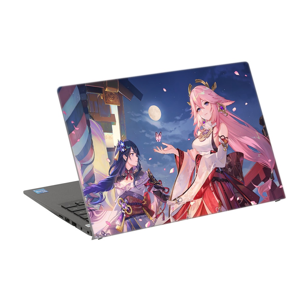 Skin Laptop In Hình Genshin Impact 2 Dành Cho Các Dòng Máy Dell Hp Asus Msi Acer Lenovo Macbook Theo Yêu Cầu