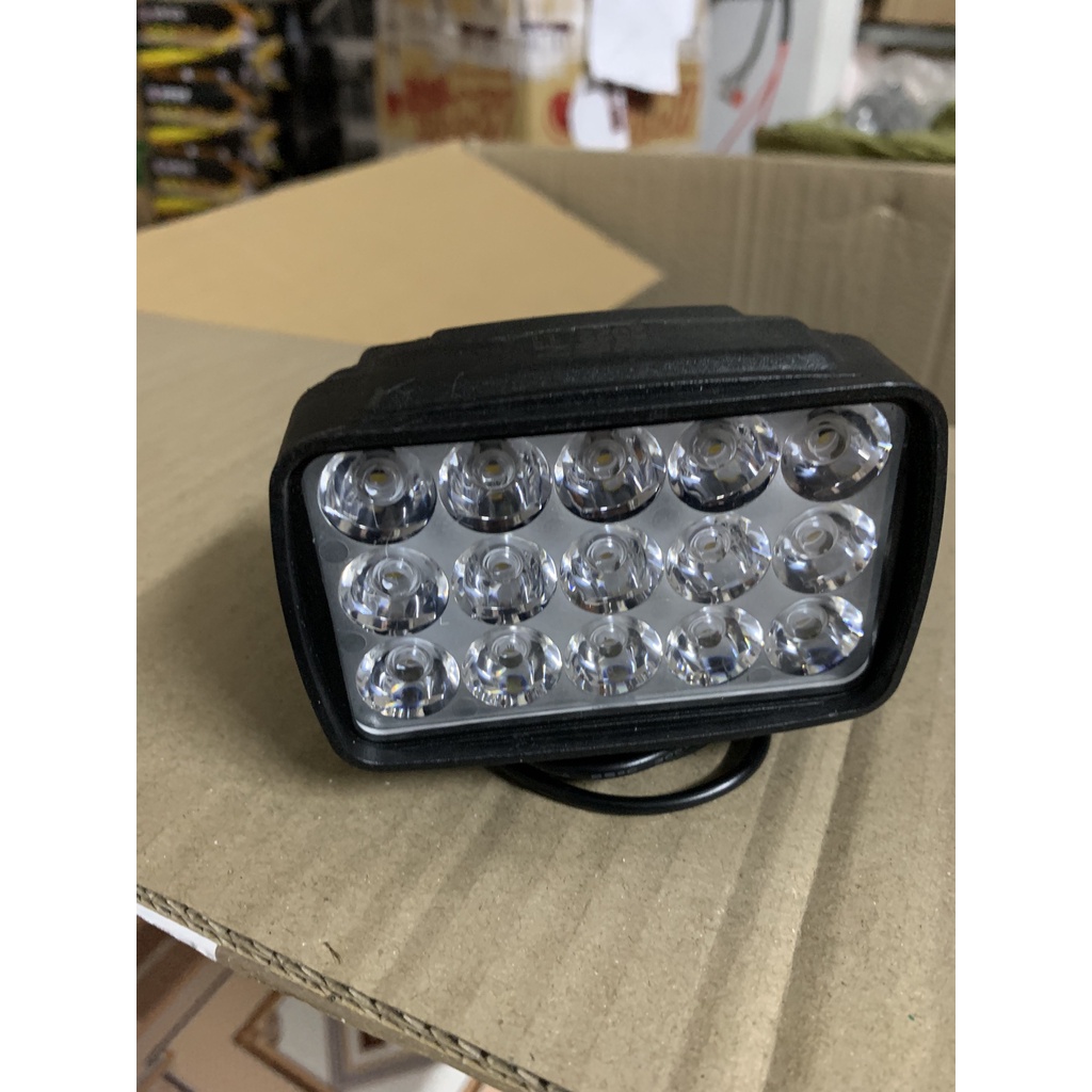 Đèn pha LED 15 bóng siêu sáng cho xe máy xe điện 12V-36W