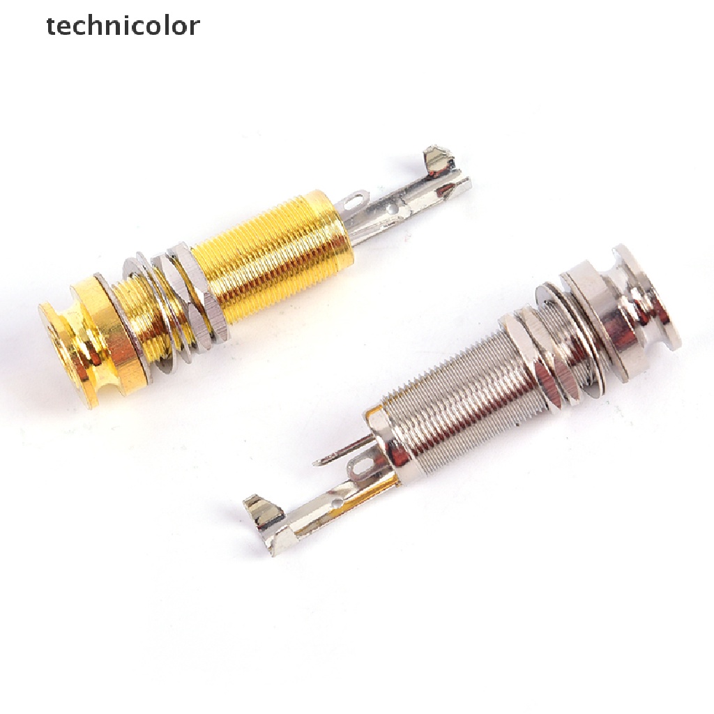 1 Jack Cắm Đơn Dài Bằng Đồng Thau Cho Đàn Guitar Điện