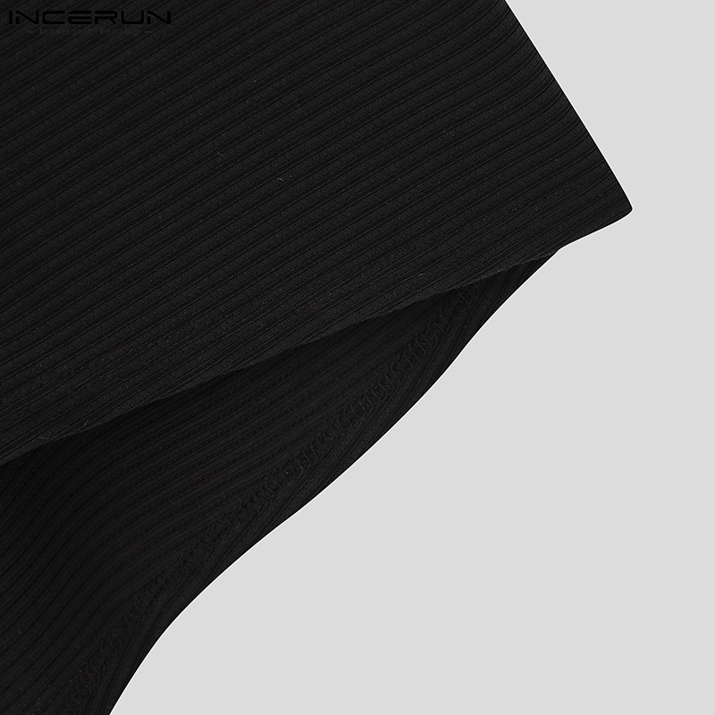 Áo choàng INCERUN tay cánh dơi phong cách phương Tây thời trang dành cho nam