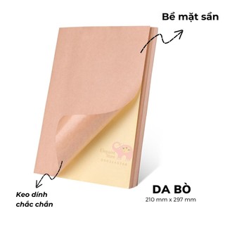 Lẻ 10 tờ giấy decal A4