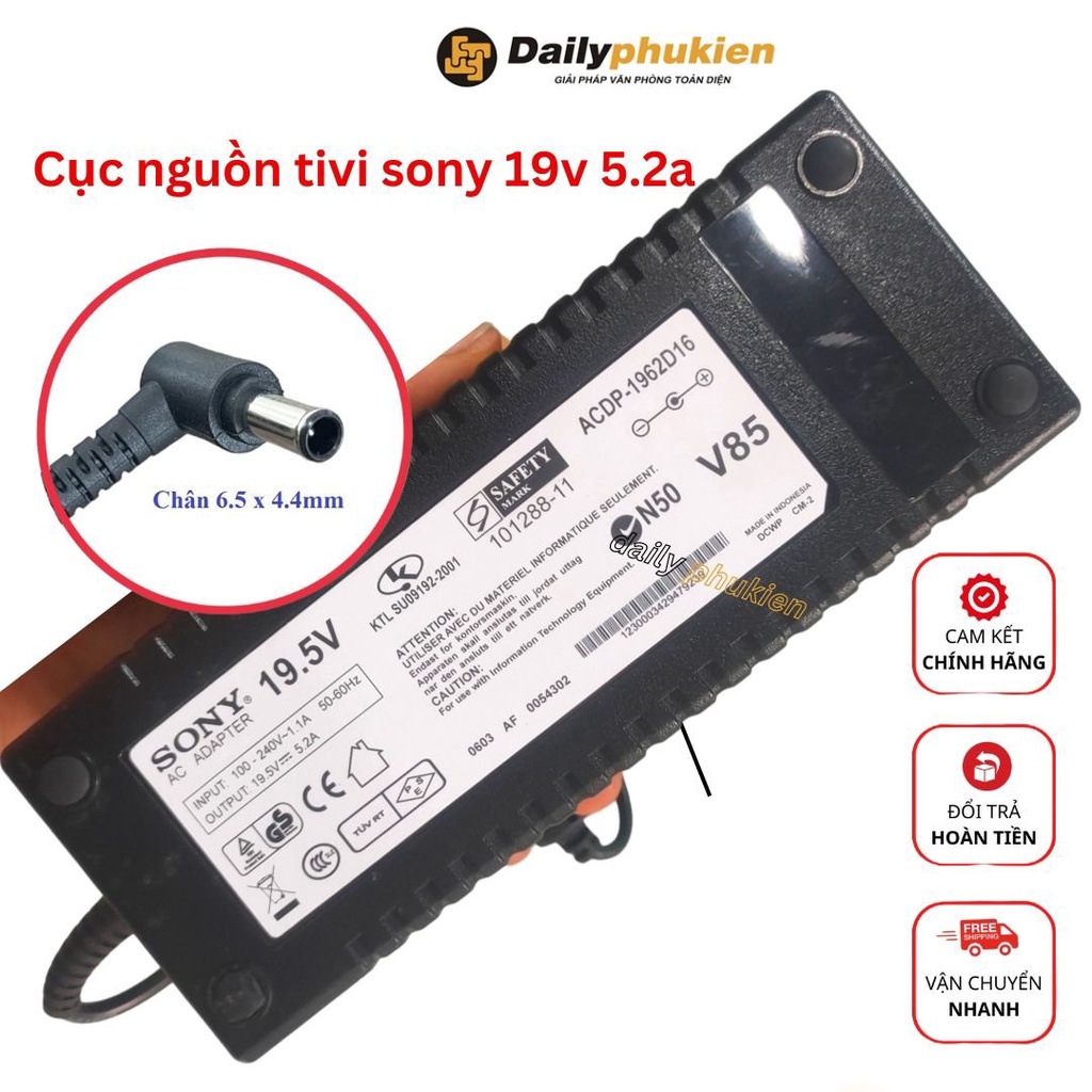 Adapter nguồn tivi sony 19.5V 5.2A 100W xịn