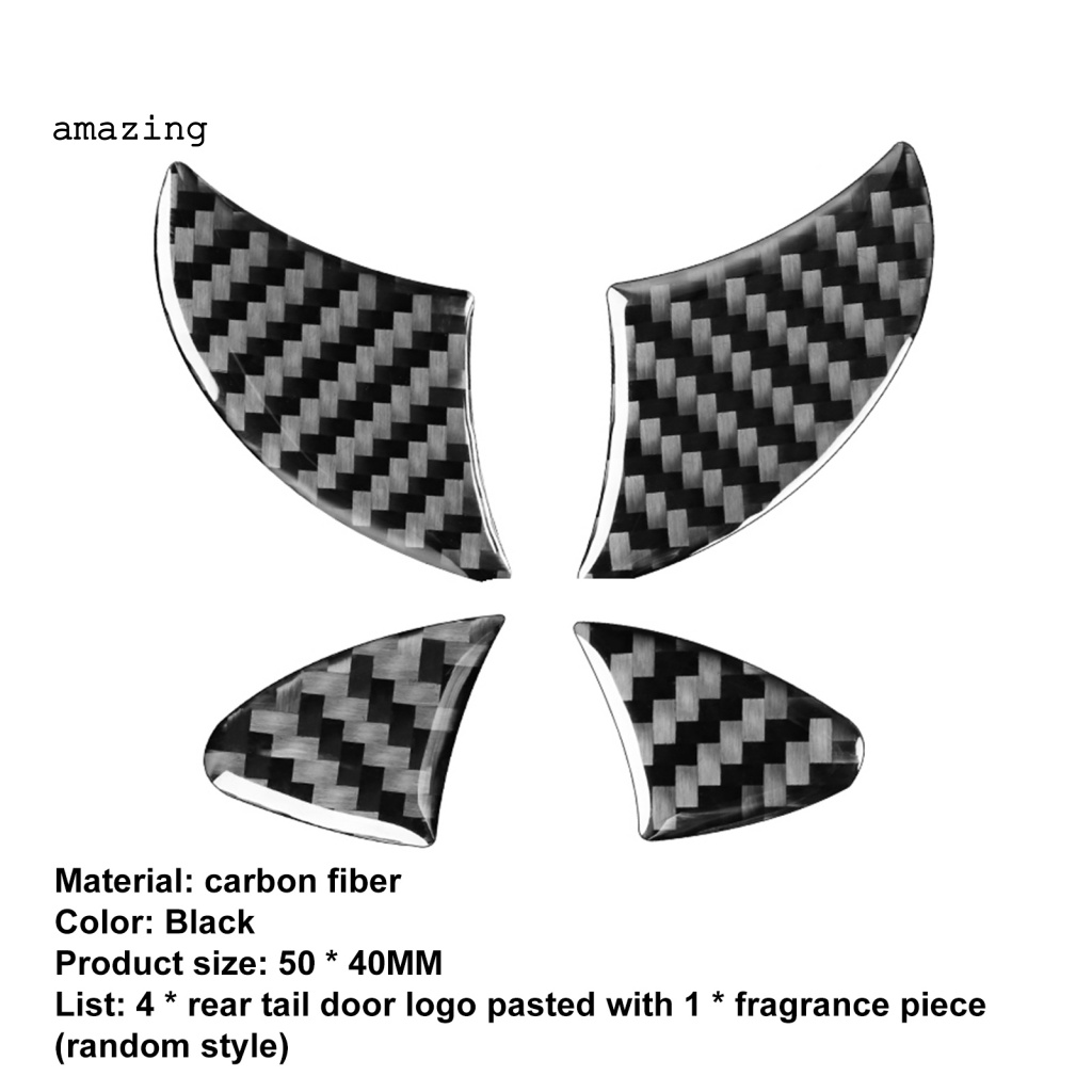 Bộ 4 Miếng Dán Logo Phía Trước Chống Ăn Mòn Cho Toyota Corolla 2014-2018