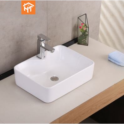 Chậu rửa mặt - Chậu lavabo chữ nhật hàng chính hãng bảo hành 10 năm