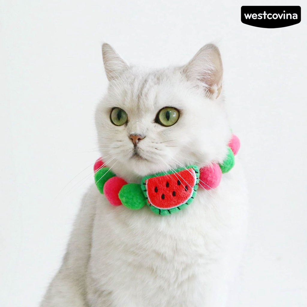 [Hot]♝Vòng Cổ HìNh TráI Cây Cho Thú Cưng