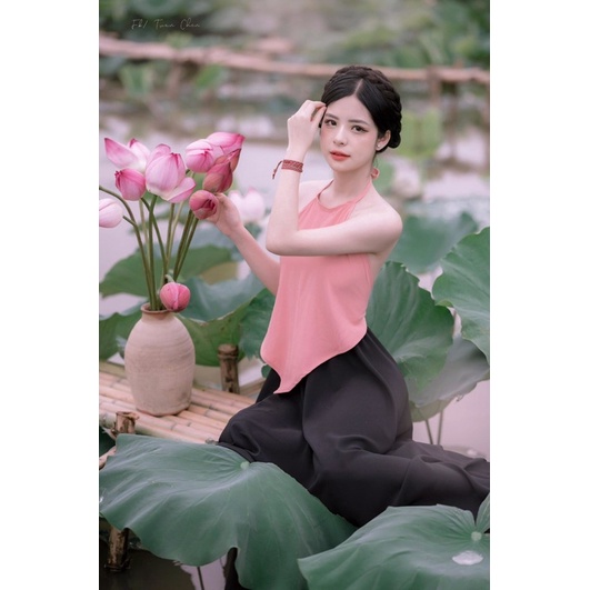 set yếm hồng kèm váy đụp | BigBuy360 - bigbuy360.vn