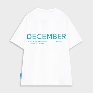 Áo thun form rộng tay lỡ unisex Localbrand December White V2