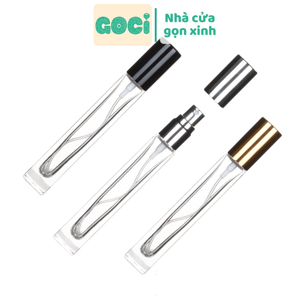 Chai chiết nước hoa mini 10ml thuỷ tinh dày dặn dễ dàng mang theo đi du lịch hoặc đi làm đi học