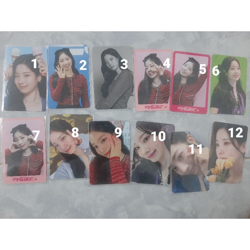CARD BO GÓC DICON TWICE DAHYUN CHAEYOUNG JIHYO TZUYU
