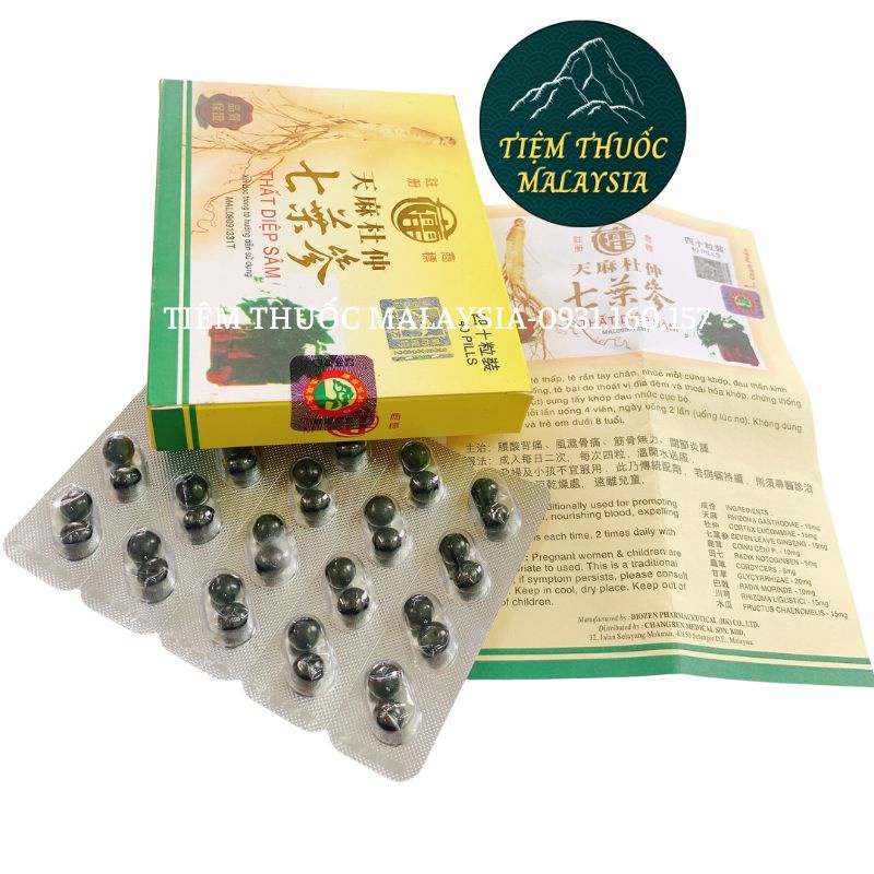 Th.ất Diệp Sâm Vỉ 40 viên - Hàng C.ao C.ấp Loại 1