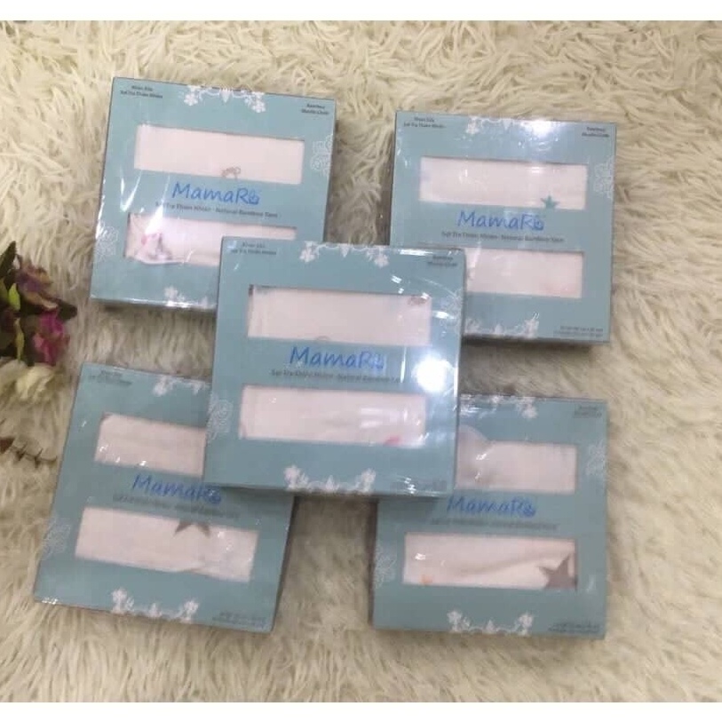 SET 10 KHĂN SỮA SỢI TRE MAMARU 25*25