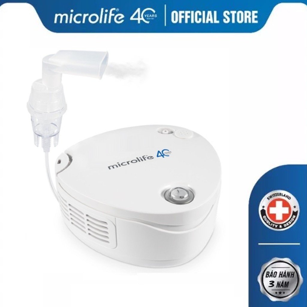 Máy xông mũi họng, phun khí dung MICROLIFE NEB210 chính hãng bảo hành 3 năm 1 đổi 1 chính hãng