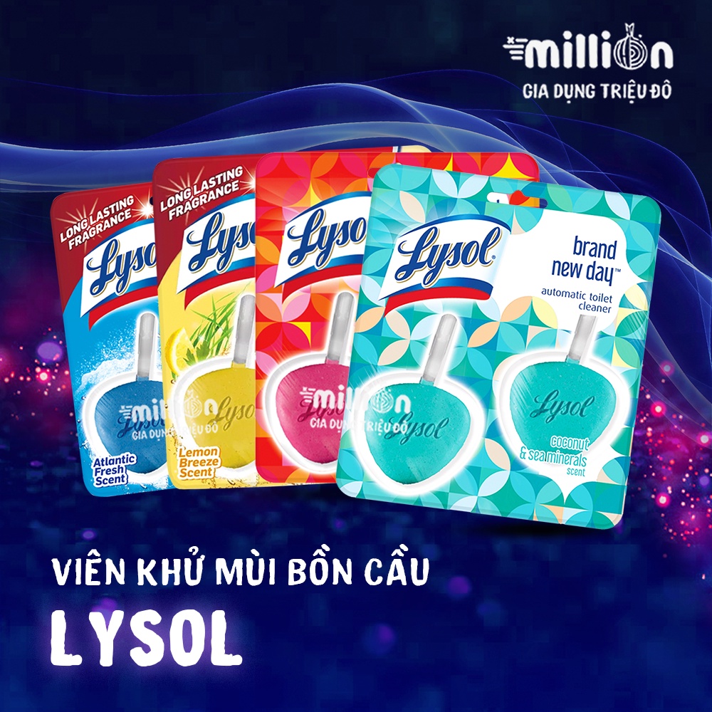 [HÀNG MỸ NỘI ĐỊA] Viên thả bồn cầu dạng sáp Lysol - (80g)