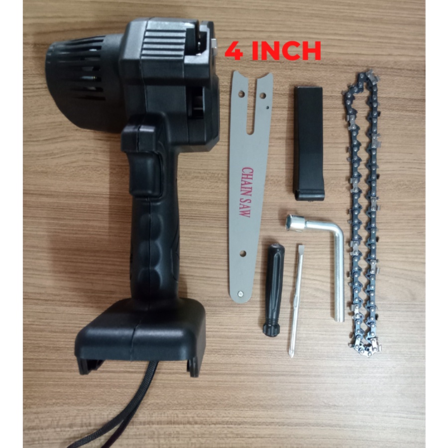 Thân máy cưa xích chạy pin ,cắt cành cây dùng chung chân pin makita