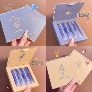 Bộ 4 son môi von gee vàng chất nhung lì