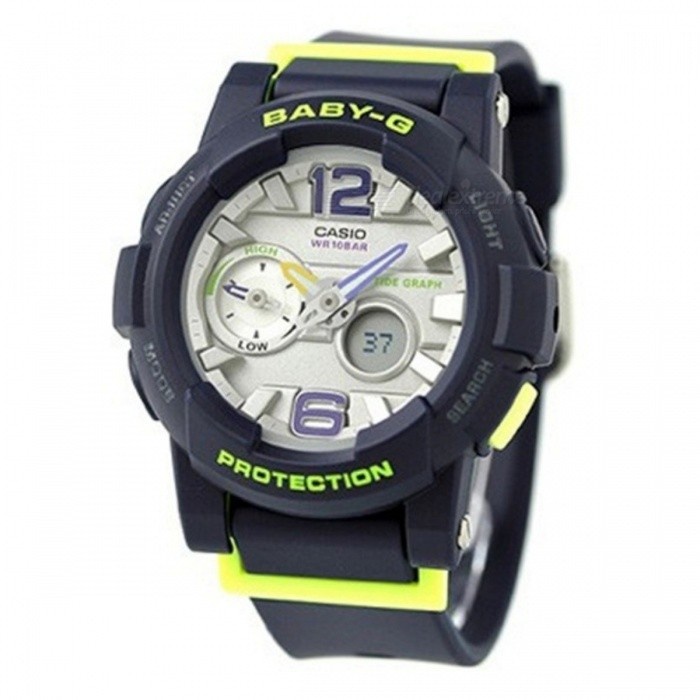 Đồng Hồ Casio BGA-180-2B | Baby-G | Nữ | Dây Nhựa Màu Xanh | Mặt Số Cá Tính