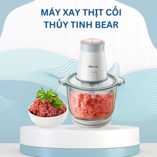 Máy xay thịt cối thủy tinh đa năng 2l bear qsj-b02q1