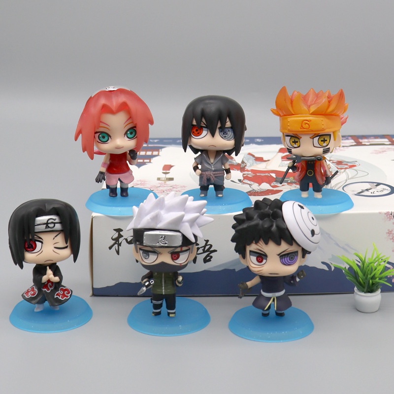 Mô hình Naruto chibi  nhân vật Naruto Sasuke Sakura Gaara Itachi Kakashi Hinata Jiraira ... Figure Anime Naruto