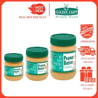Bơ đậu phộng mịn golden farm đủ size làm từ đậu phộng tự nhiên
